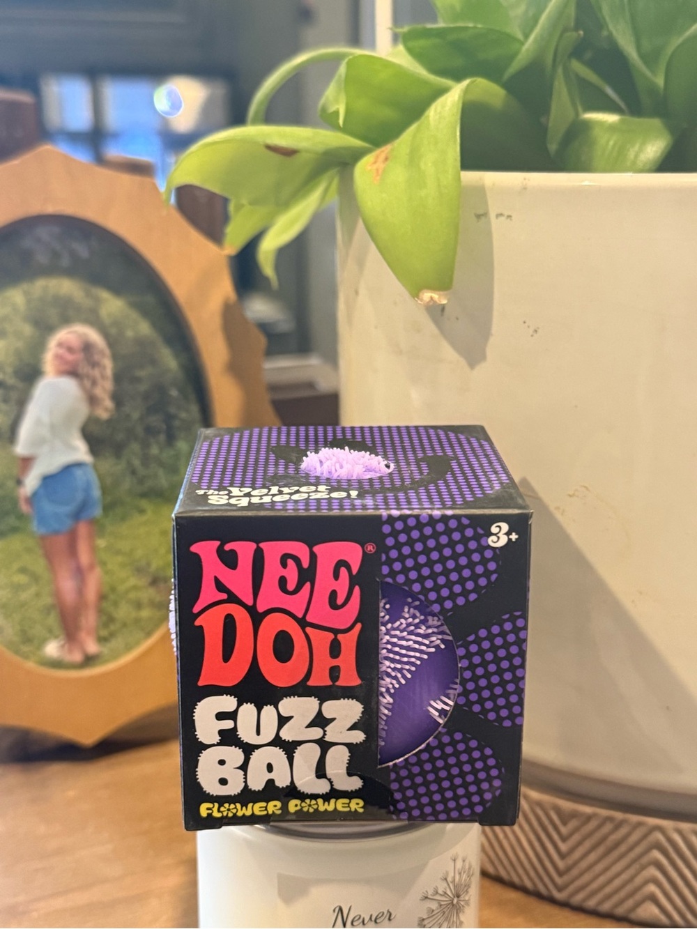 Needoh - Fuzz Ball - Purple (Flower Power)